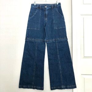 NWOT Amanda Uprichard Wide Leg Heritage Wash Brandy Denim Jeans